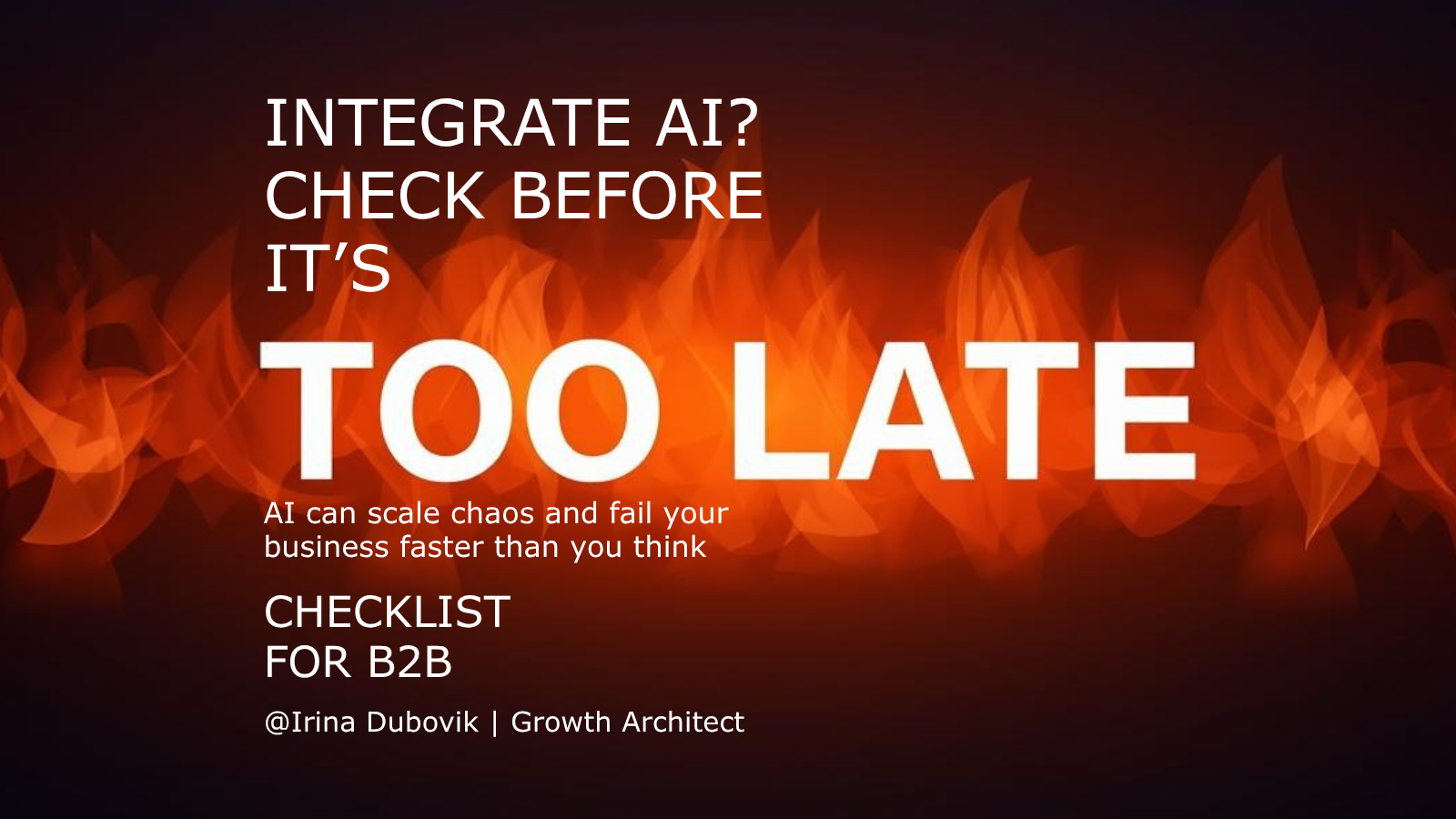 Integrate AI? Check before it’s too late.